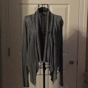Bozzolo gray cotton cardigan medium